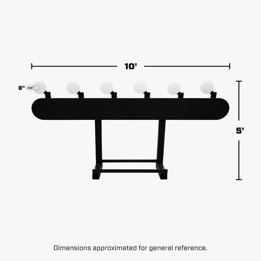 Heavy Duty Plate Rack For Handgun Shooting