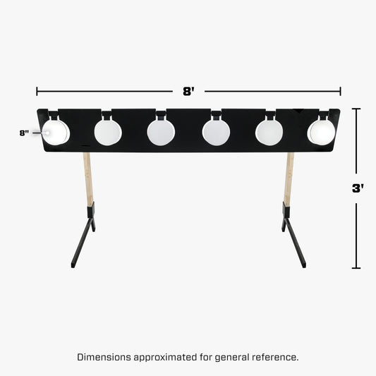 8" Portable Plate Rack For Handgun Shooting