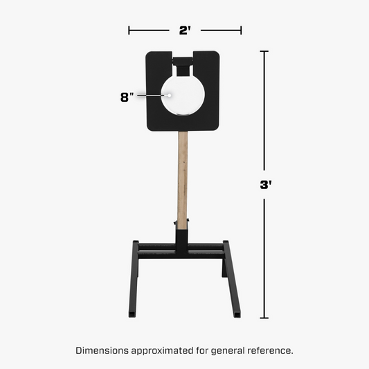 8" Portable Single Plate Target For Magnum Rifle Shooting